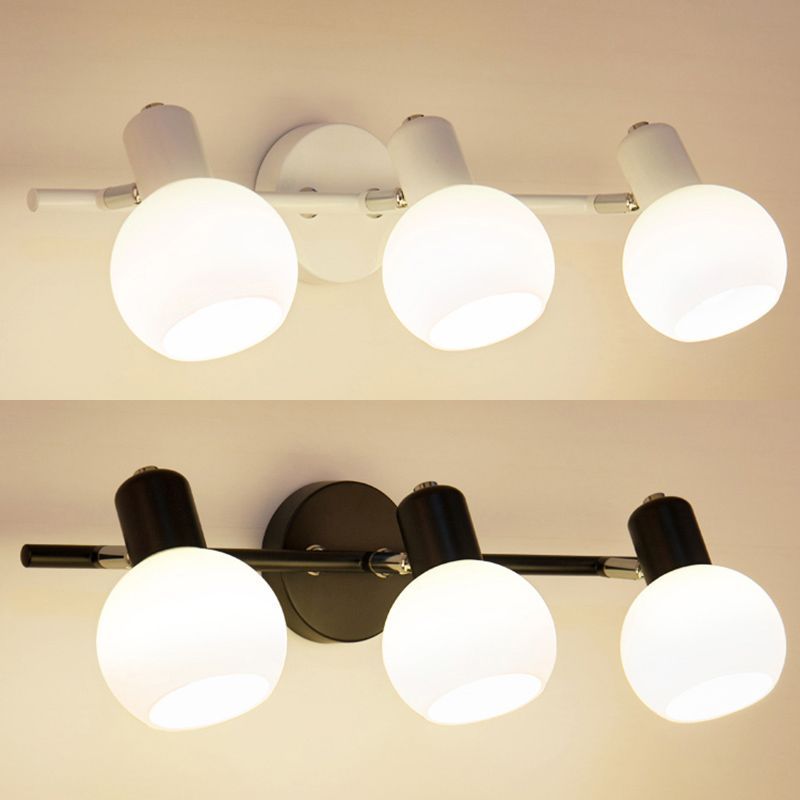 Valentina Vanity Wall Lamp, white and black color options