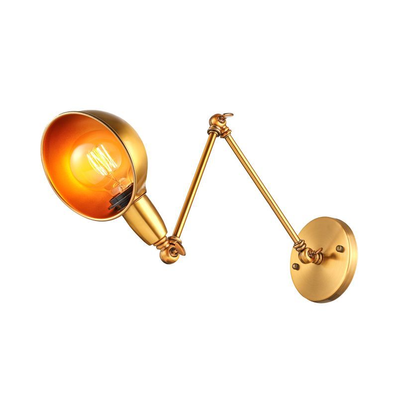 Brady brass adjustable wall lamp, bedroom lighting solution.
