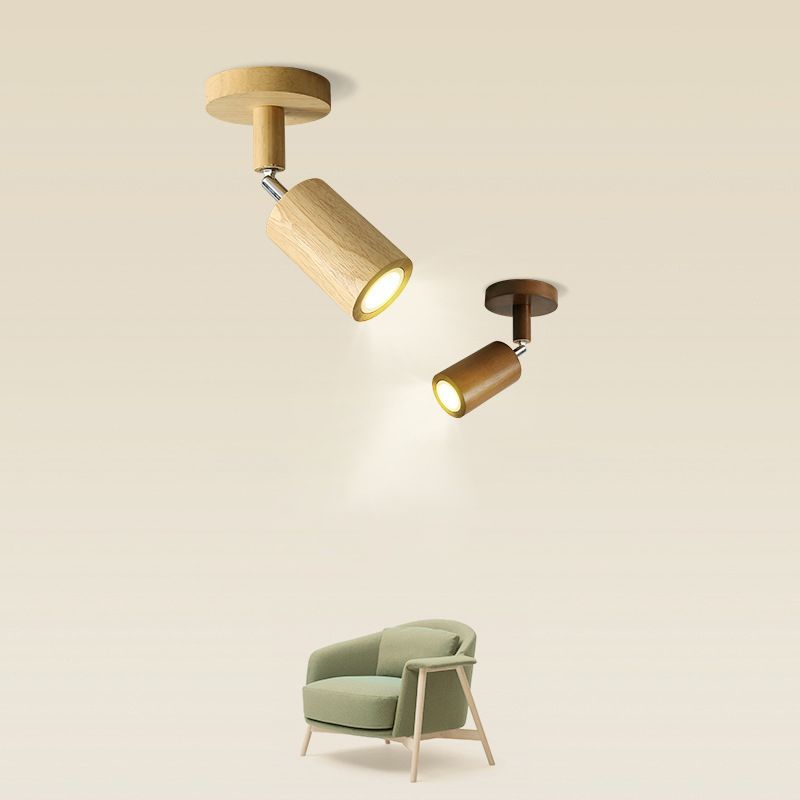 Ozawa LED Ceiling Spotlight - Wood Design