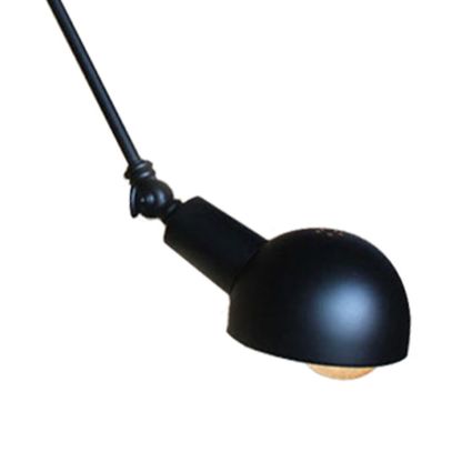 Brady minimalist black metal adjustable wall lamp.
