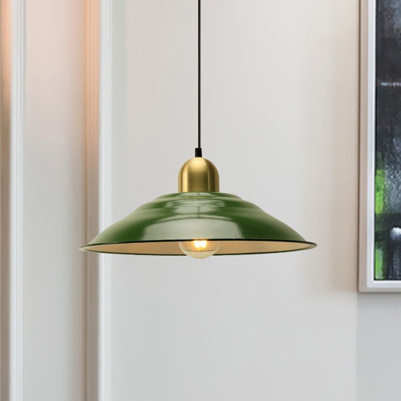 Green Cairns Pendant Light - Vintage Metal Lighting