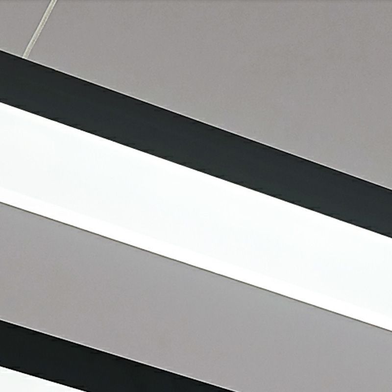 Nordic LED Pendant Light. Modern Rectangular Lamp Design