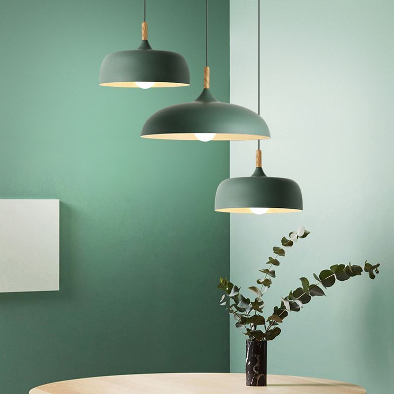 Green pendant lights for dining room modern lighting