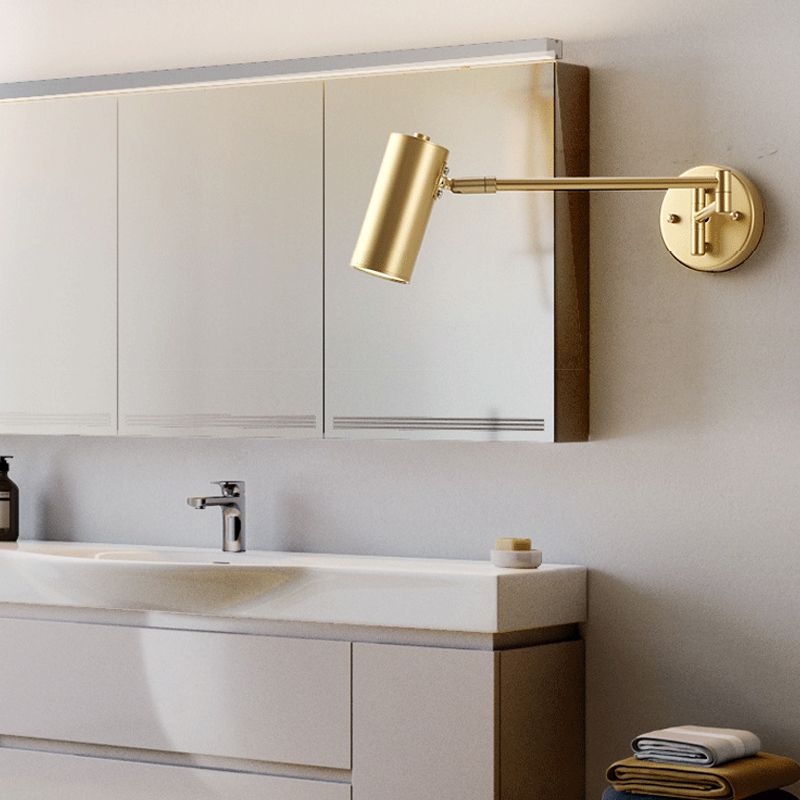 Gold Brady Wall Lamp in modern bathroom