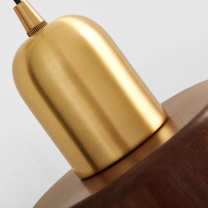 Ozawa Vintage Wooden Cylinder Wall Lamp