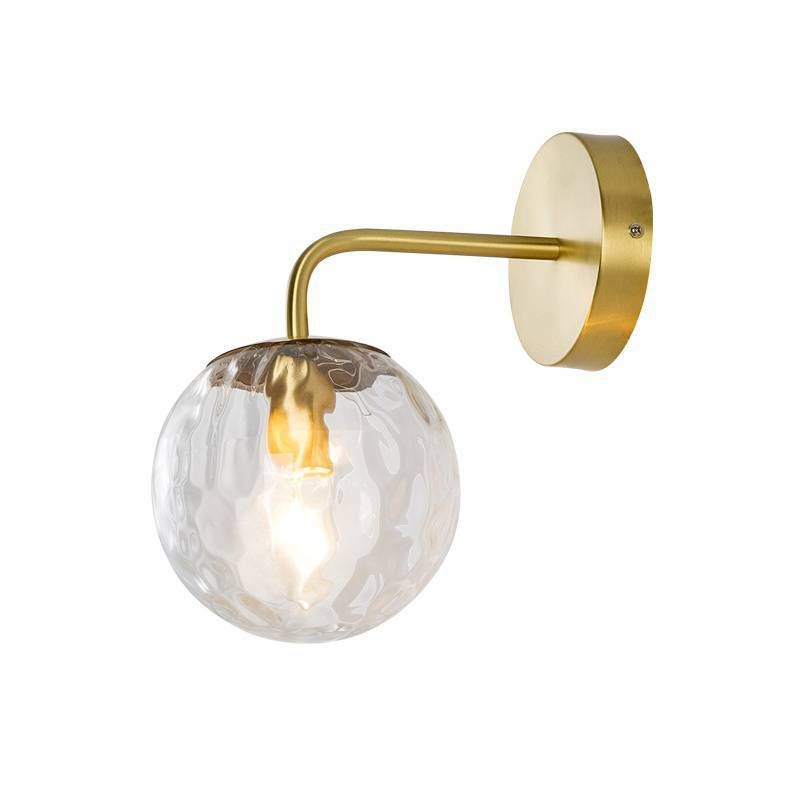 Valentina Vanity LED Wall Lamp - Textured glass shade