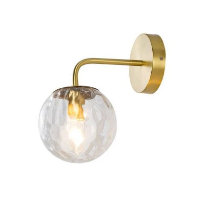 Valentina Vanity LED Wall Lamp - Textured glass shade