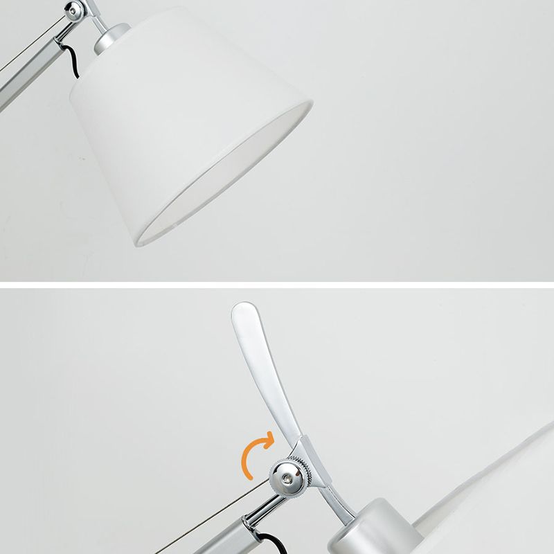 Adjustable Brady Wall Lamp Metal and Fabric