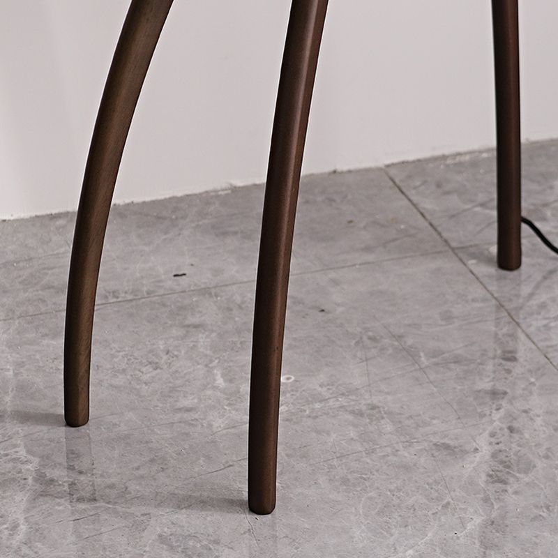 Ozawa wood floor lamp tripod legs detail.
