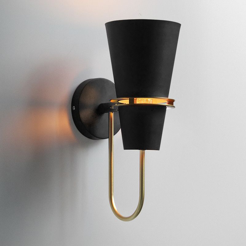 Black Morandi Metal Wall Lamp - Cone Sconce Lighting