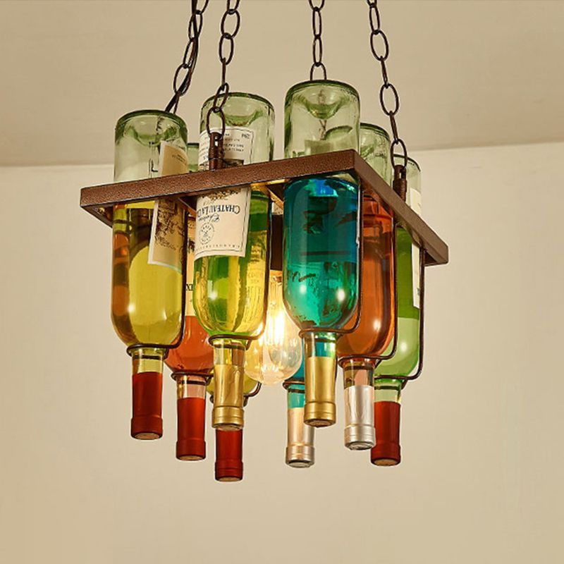 Hailie Wine Bottle Pendant Light - Colorful Dining Room Decor