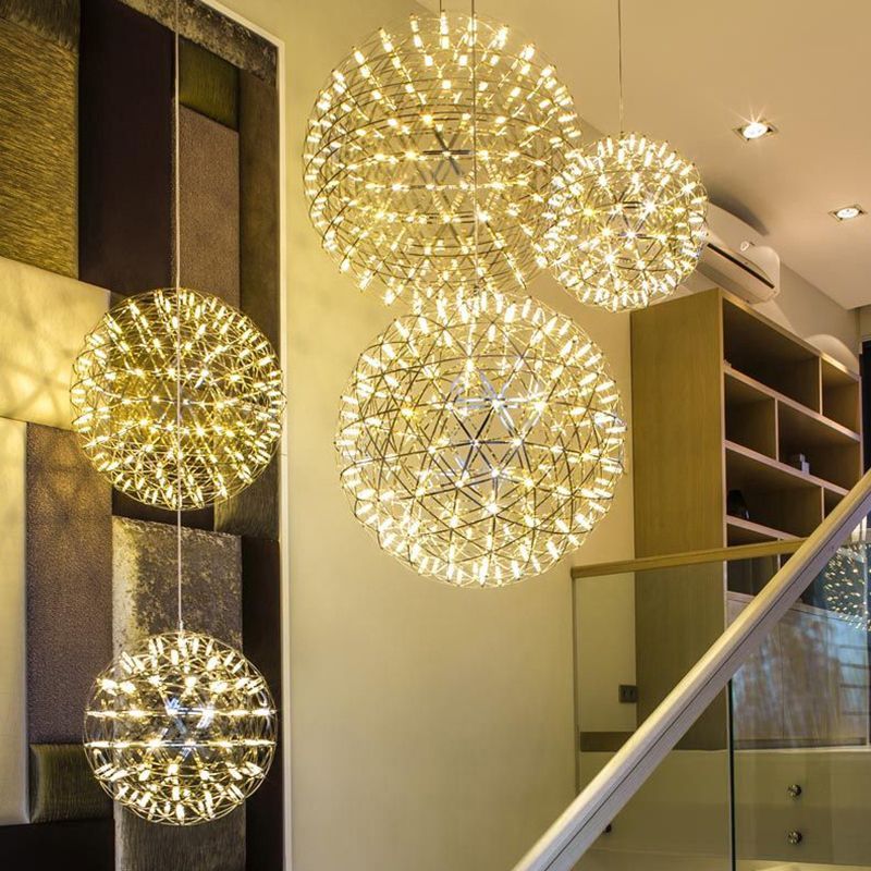 Lowry Firework Pendant Lights in modern interior