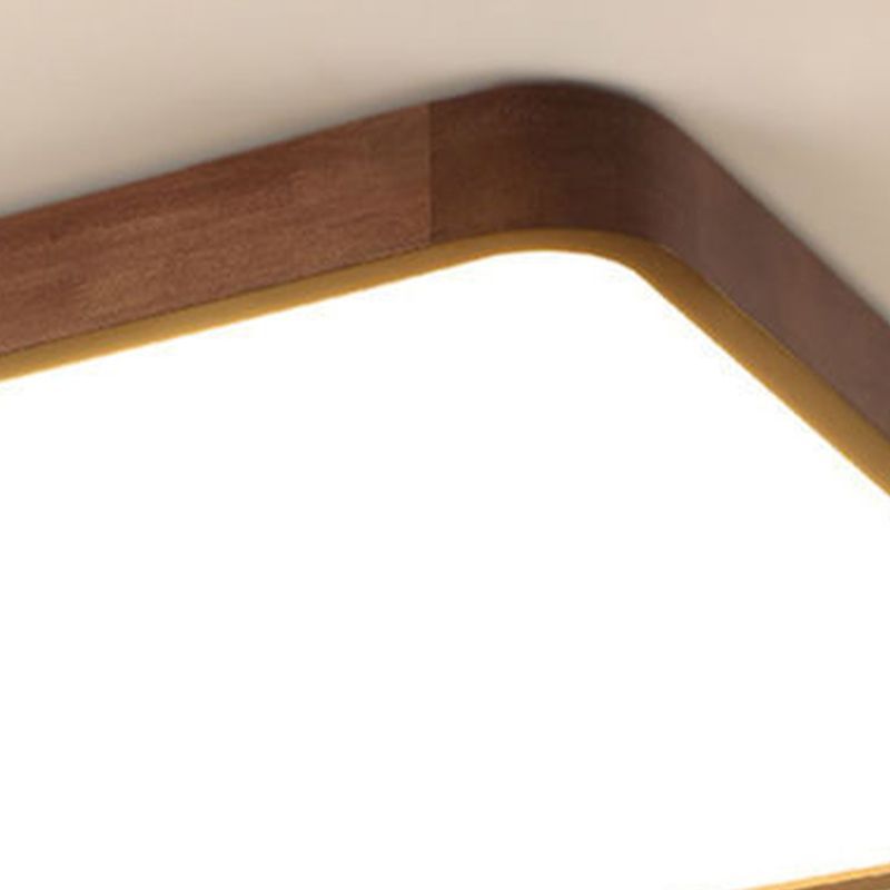 Ozawa Walnut LED Flush Mount Ceiling Light