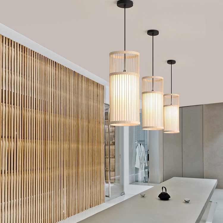 Ozawa Cylinder Pendant Lights in Modern Interior