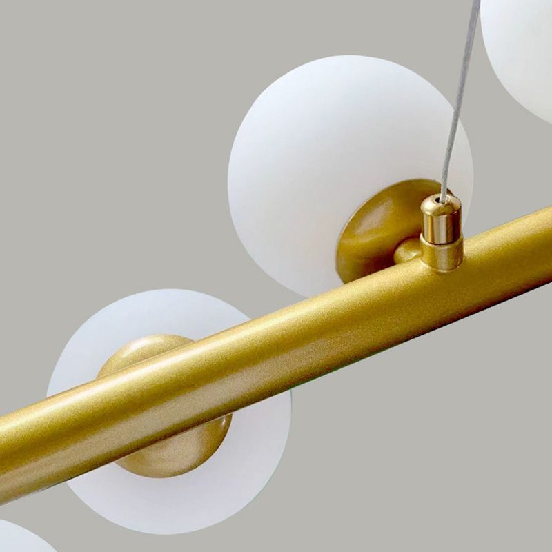 Valentina Nordic Pendant Light, gold and glass detail
