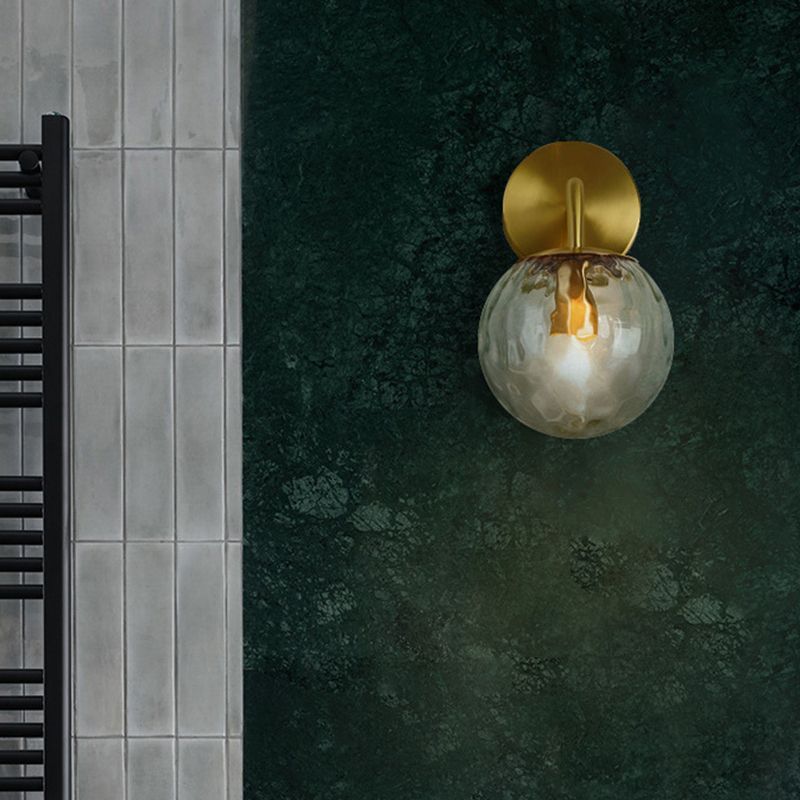 Valentina Bubble Wall Lamp illuminating a bathroom