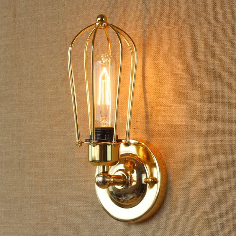 Alessio Vintage Iron Wall Lamp in Bronze