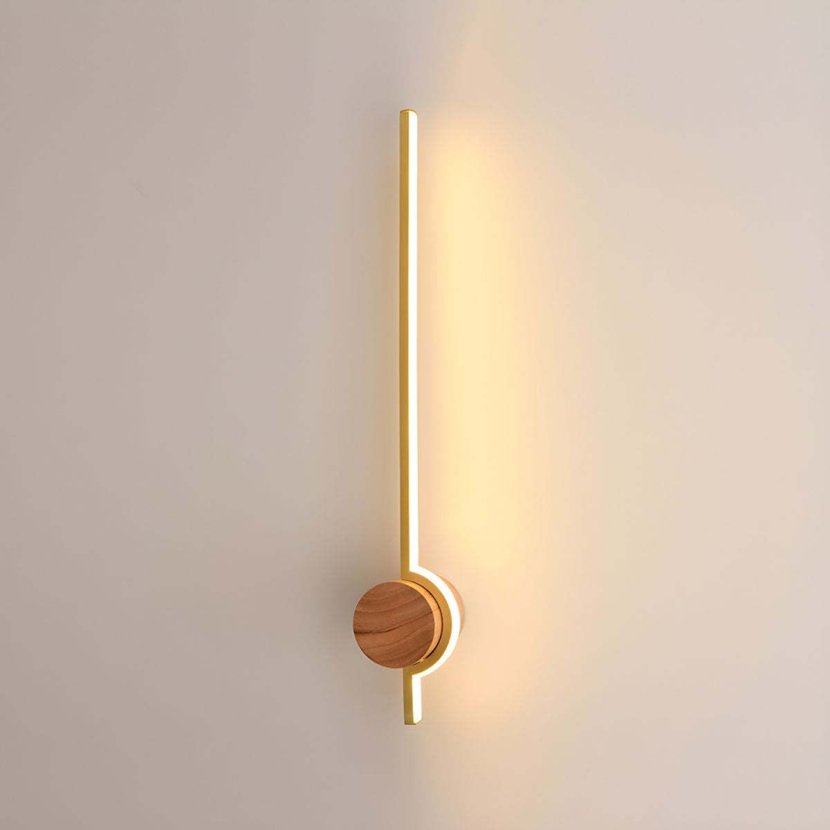 Edge Nordic Vanity Wall Lamp with wood and metal detail