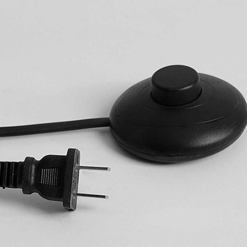 Cooley Floor Lamp: Black Cord and Foot Switch