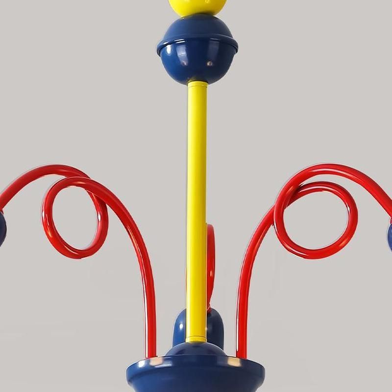 Colorful Valentina LED Chandelier detail, kid's room lighting fixture