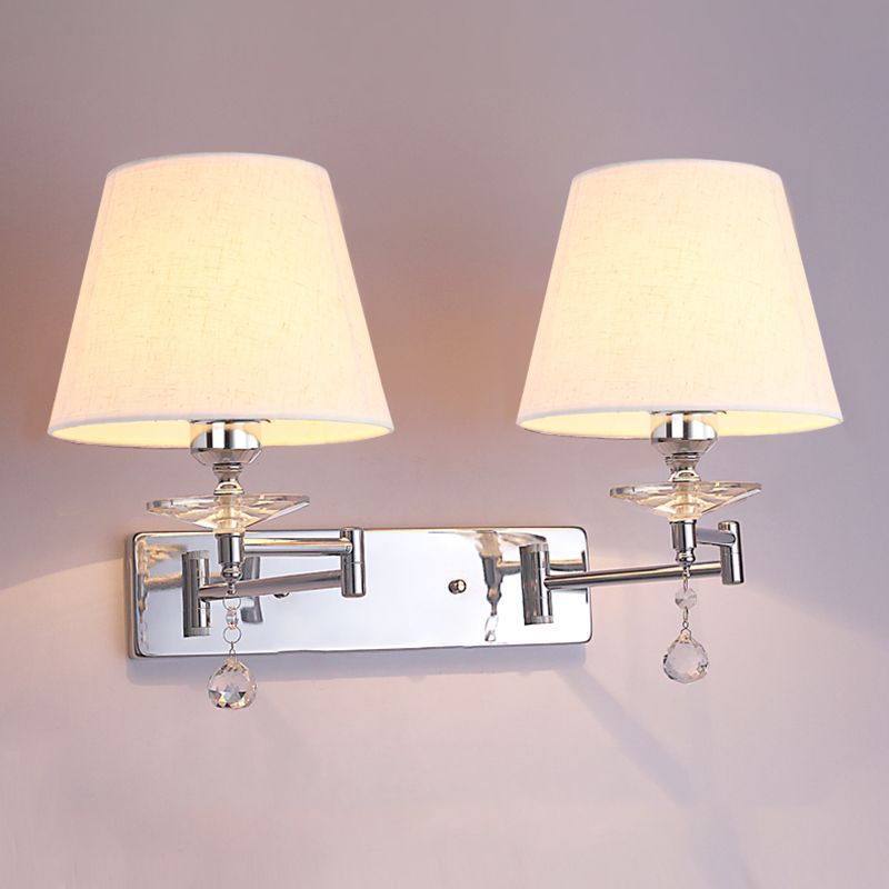 Carins Dual Head Wall Lamp with Crystal Accents