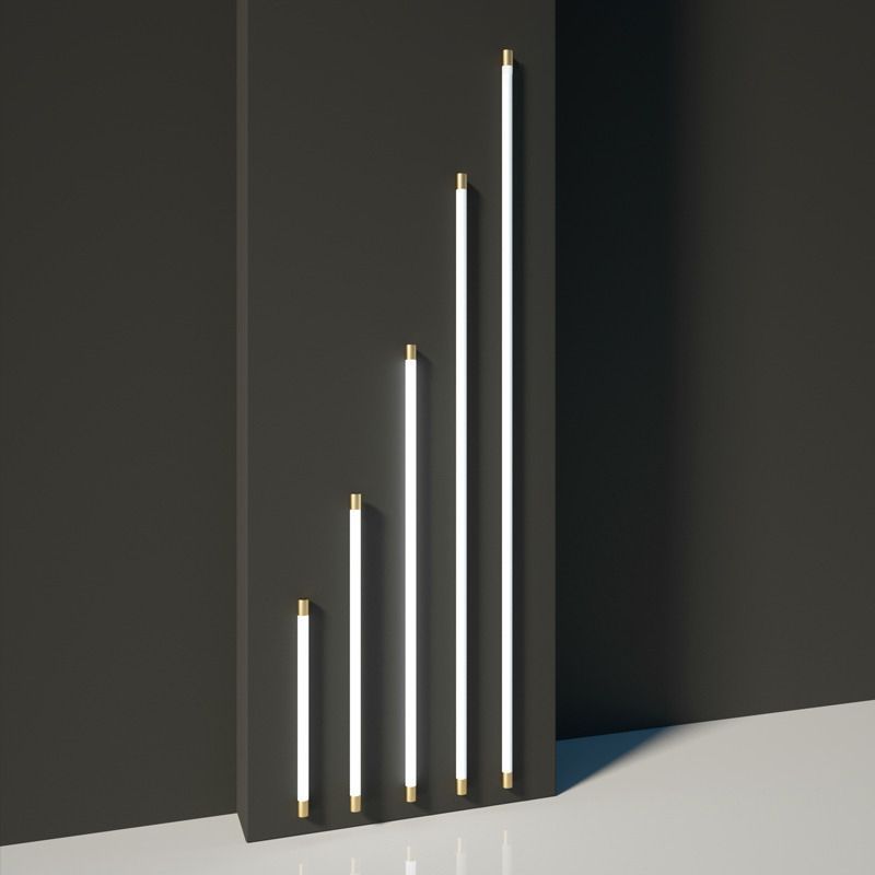 Edge Modern Wall Lamp - Metal Acrylic Vanity Light Sizes