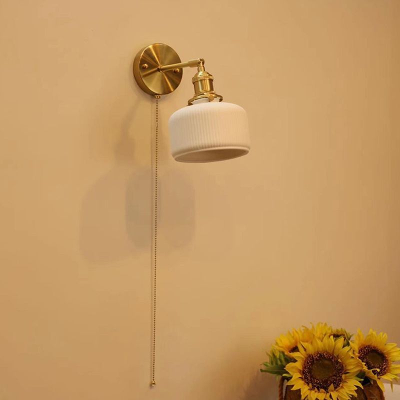 Lottie Nordic Wall Lamp with sunflowers