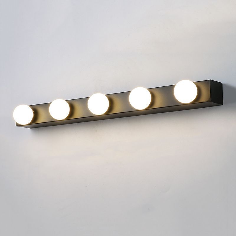 Modern metal wall lamp with round LED bulbs