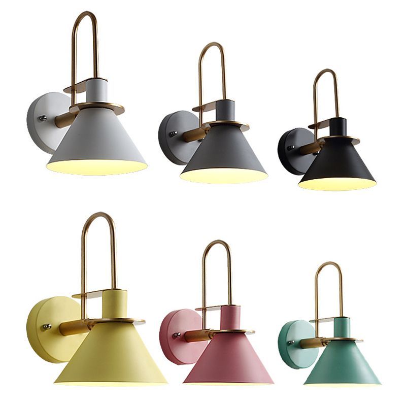 Morandi Horn Shape Wall Lamps in Various Colors