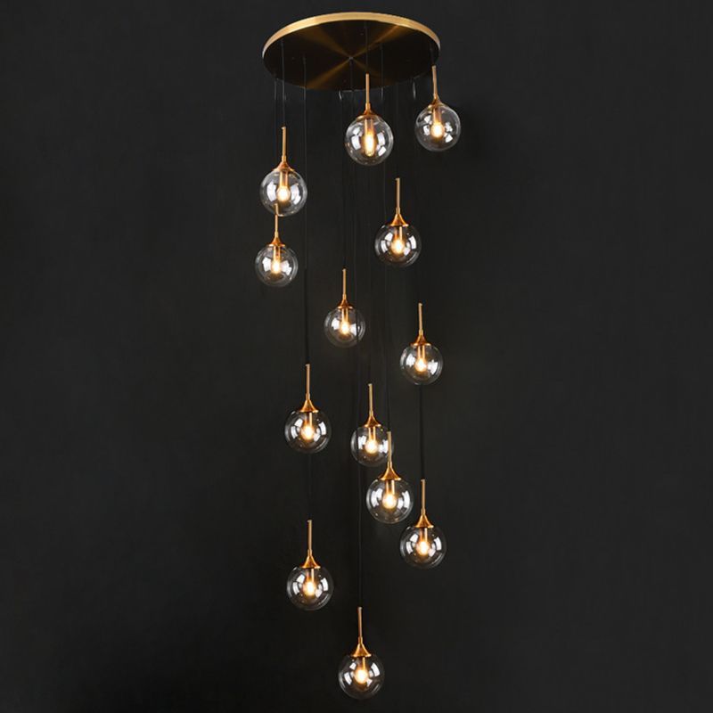 Hailie Modern Glass Ball Chandelier - Stylish Lighting