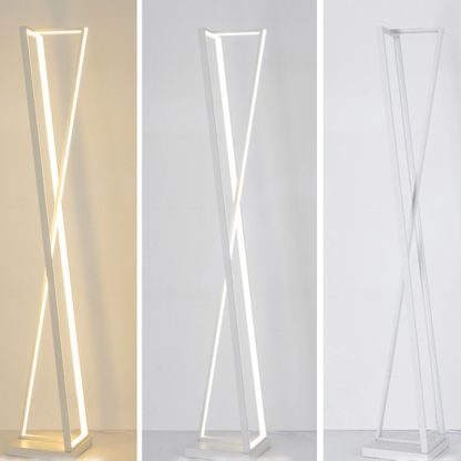 Las Sola Edge floor lamp: triangle modern lighting options.