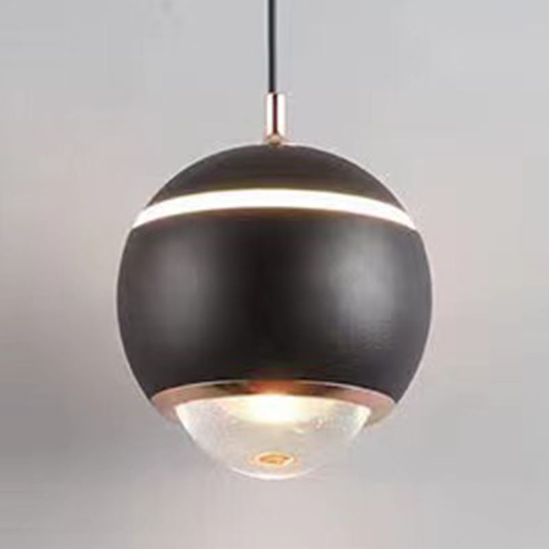Modern black Valentina pendant light with LED, Lassola