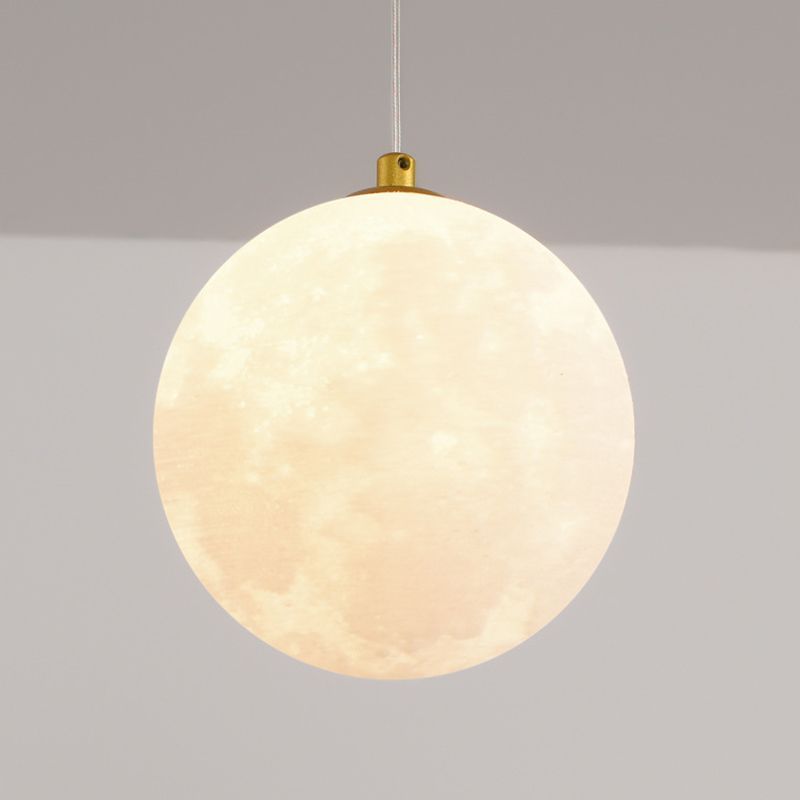 Louise metal pendant light - moon design