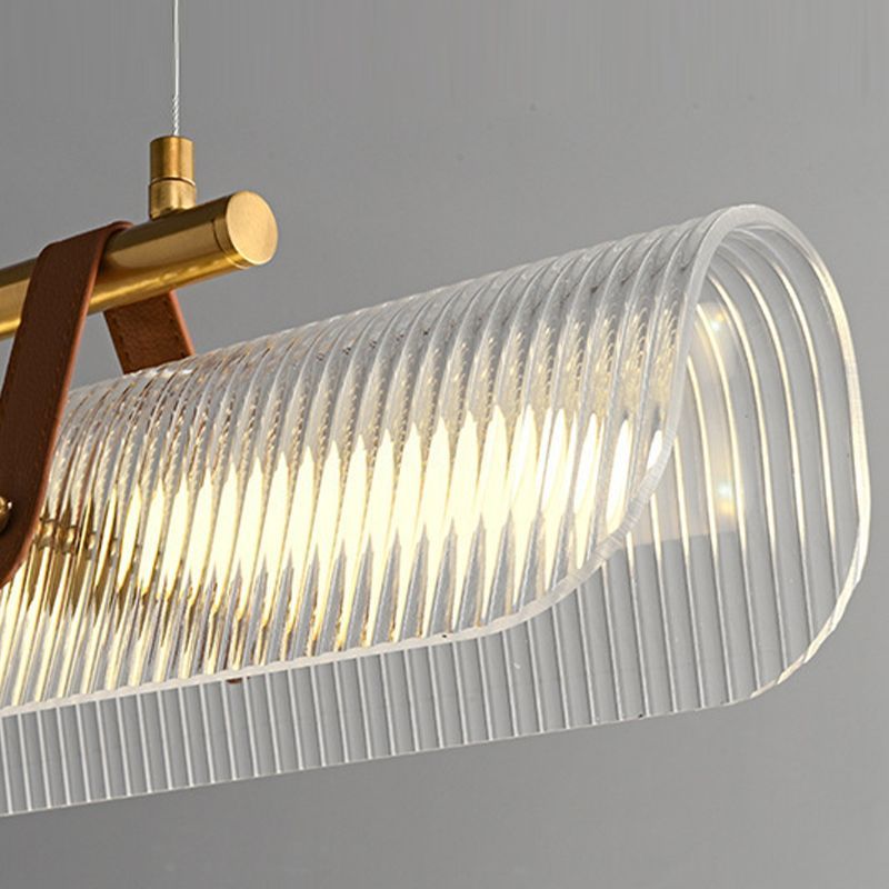 Edge Pendant Light detail: acrylic lampshade and metal fixture