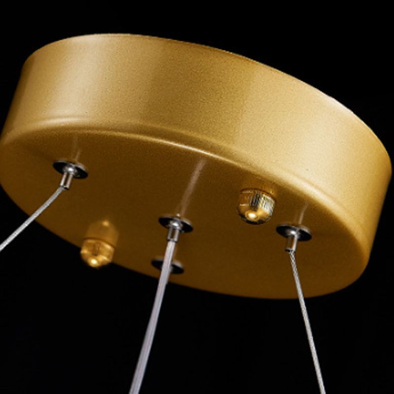 Gold Kristy pendant light base with cables