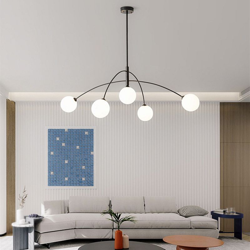 Valentina Pendant Light Globe Modern Metal Glass Bedroom