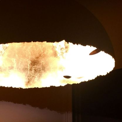 Elif Moon Globe Floor Lamp - Resin Shade Lighting