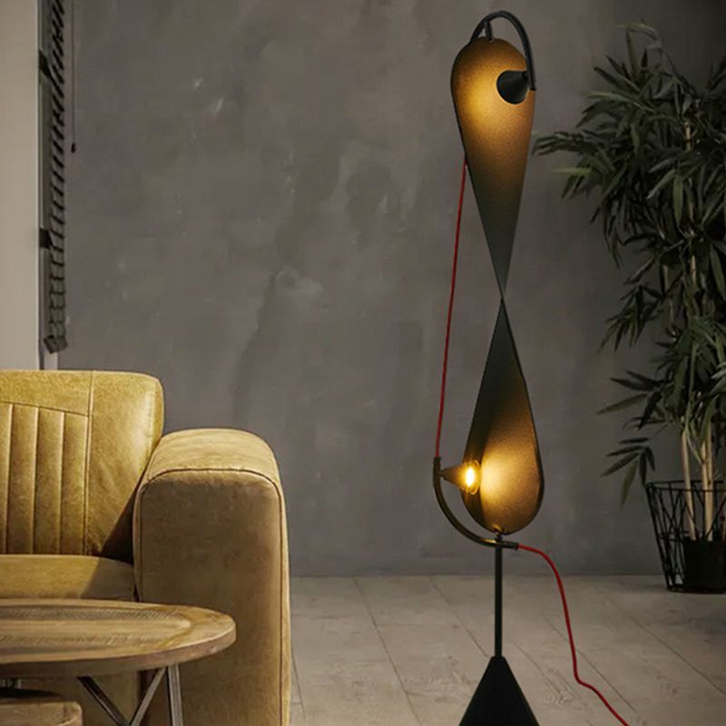 Modern Salgado Floor Lamp with Red Cord