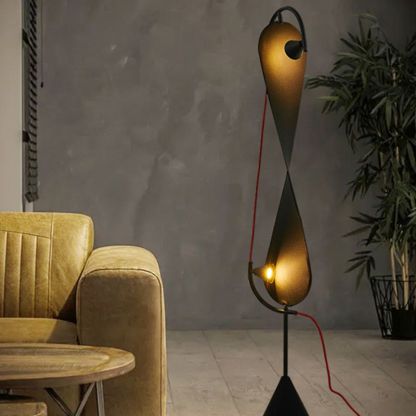 Modern Salgado Floor Lamp with Red Cord