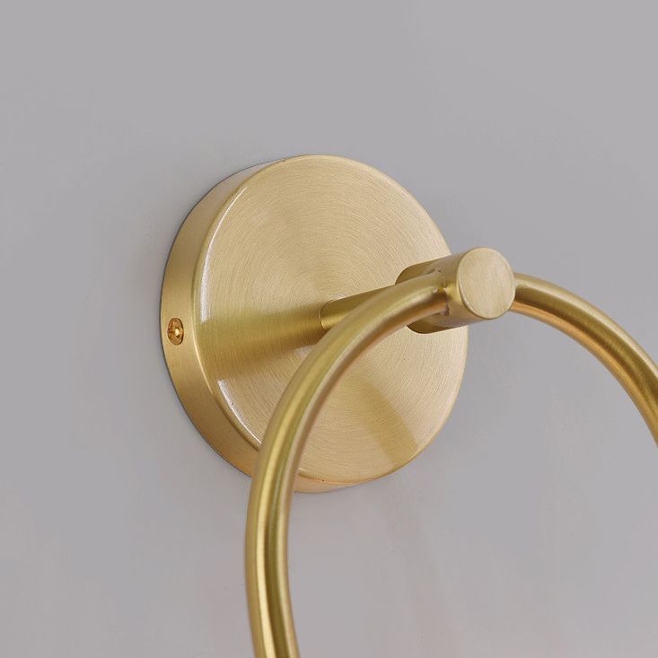 Brass wall lamp base detail, Valentina model