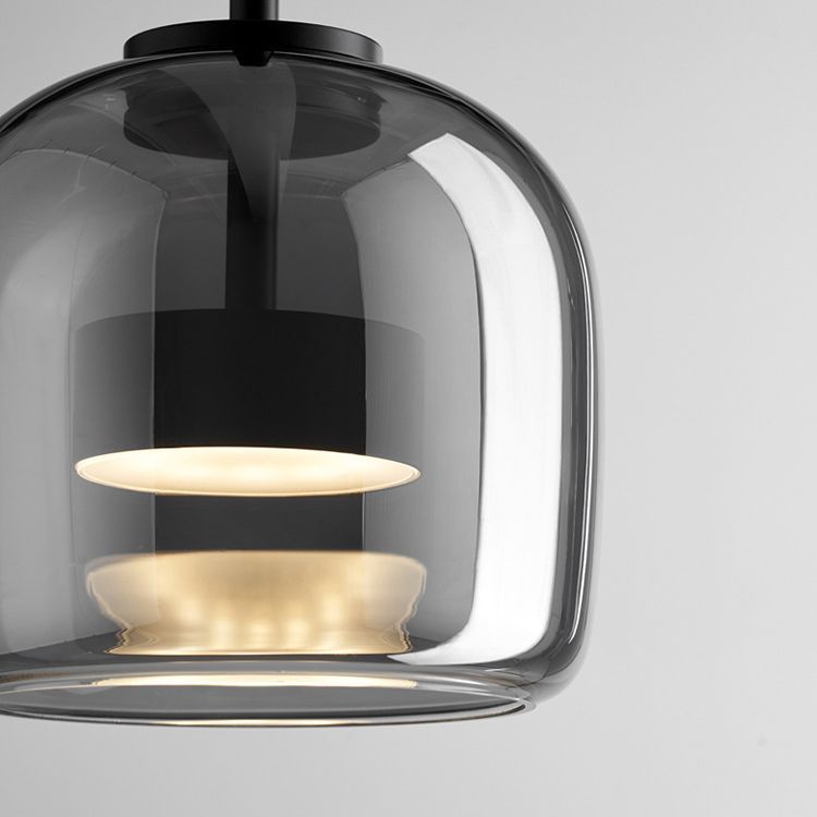 Hailie glass pendant light. Contemporary lighting fixture.