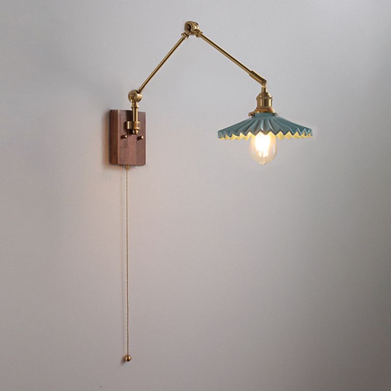 Ozawa Folding Wall Lamp - Adjustable Metal Arm Lighting