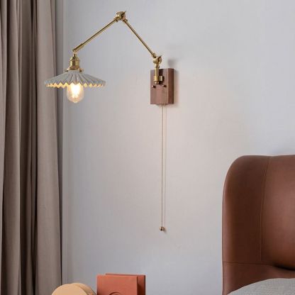 Ozawa Wall Lamp: Modern Adjustable Metal Lighting for Study Room