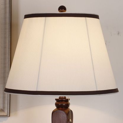 Eryn Khaki Floor Lamp - Fabric Shade Detail