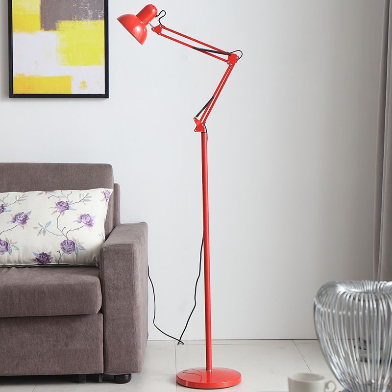 Red Morandi floor lamp in modern living room setting