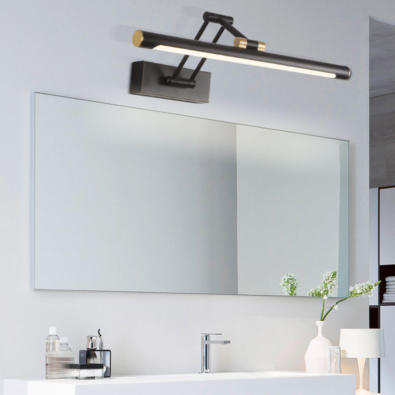 Black Edge LED Vanity Light - Modern Adjustable Wall Lamp