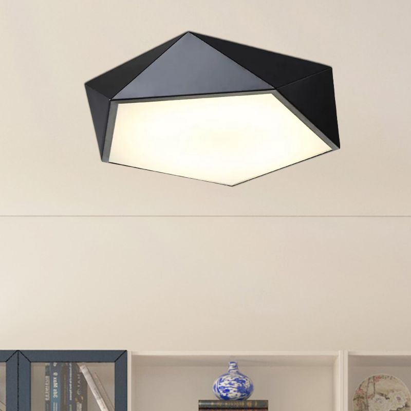 Quinn Flush Mount Ceiling Light - Geometric Design