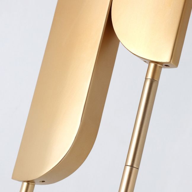Salgado Floor Lamp Detail: Gold metal finish