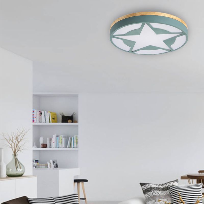 Quinn star-shaped ceiling light in modern living room