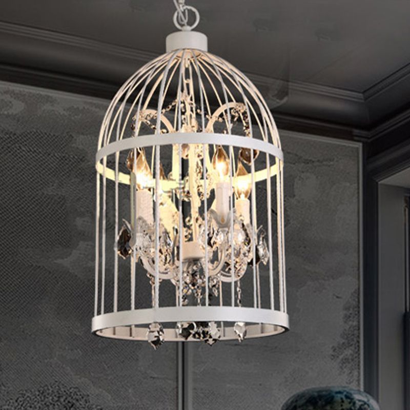 White Cooley Birdcage Pendant Light
